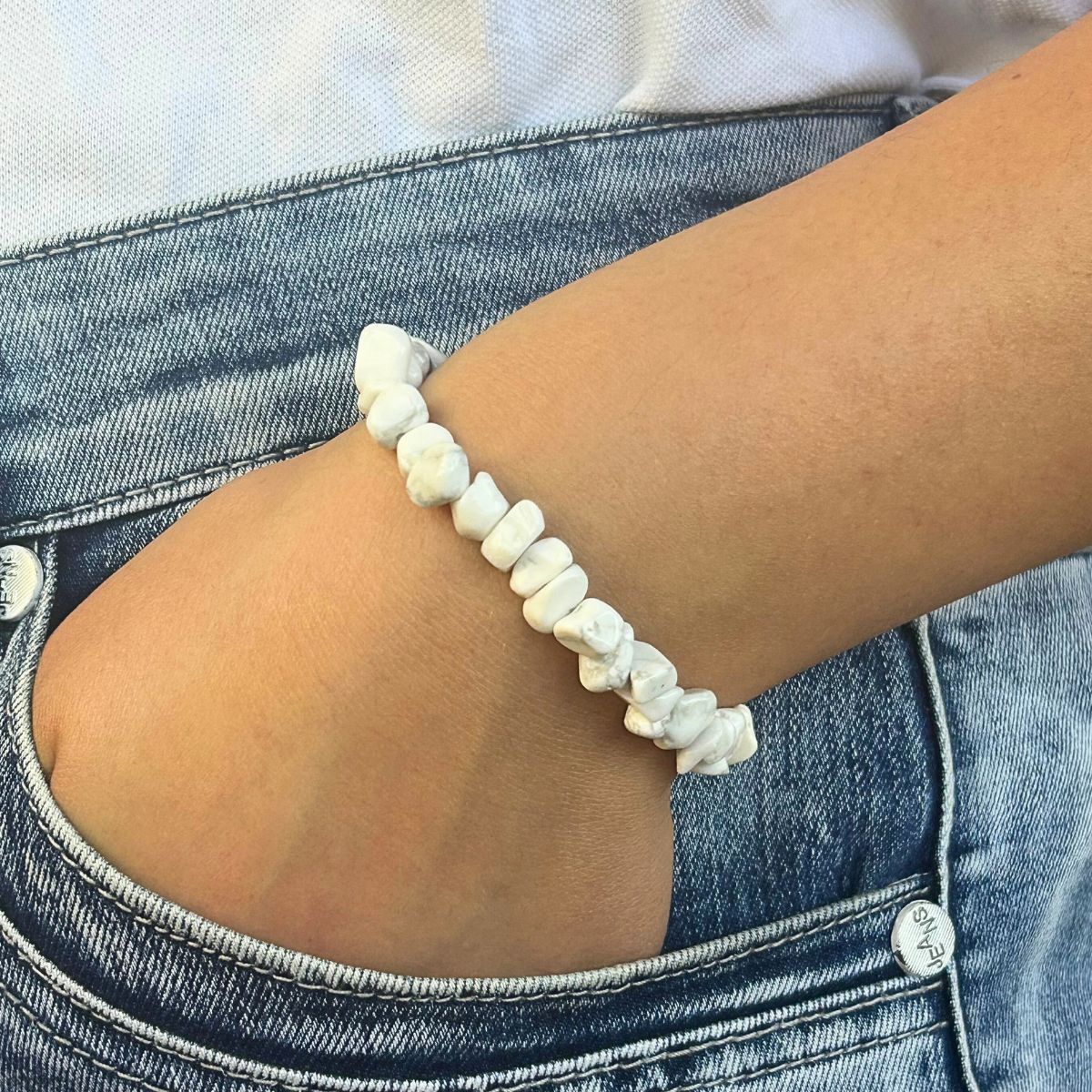 Bracelet chips - Howlite