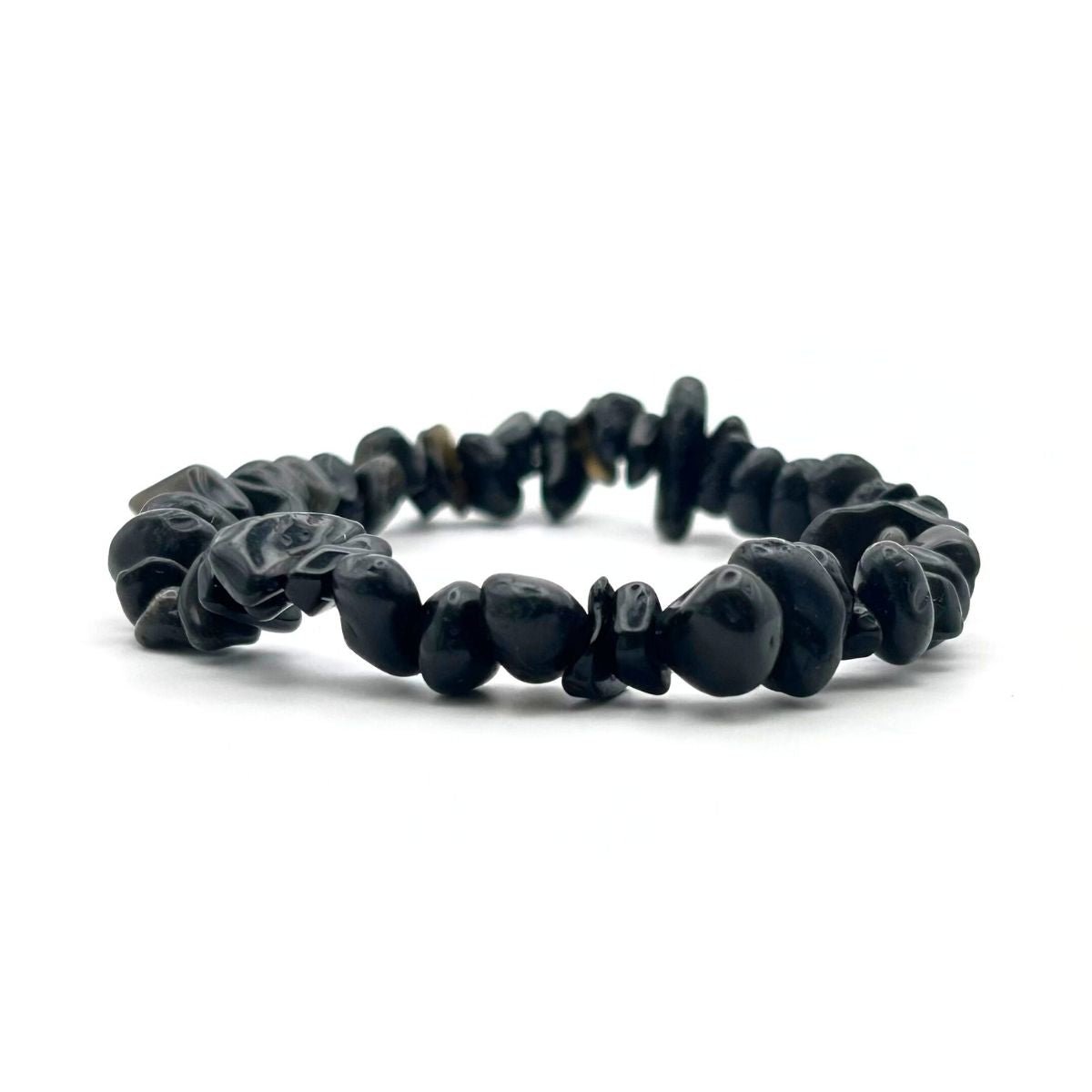 Bracelet chips - Obsidienne noire