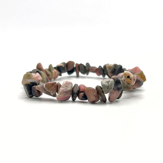 Bracelet chips - Rhodonite