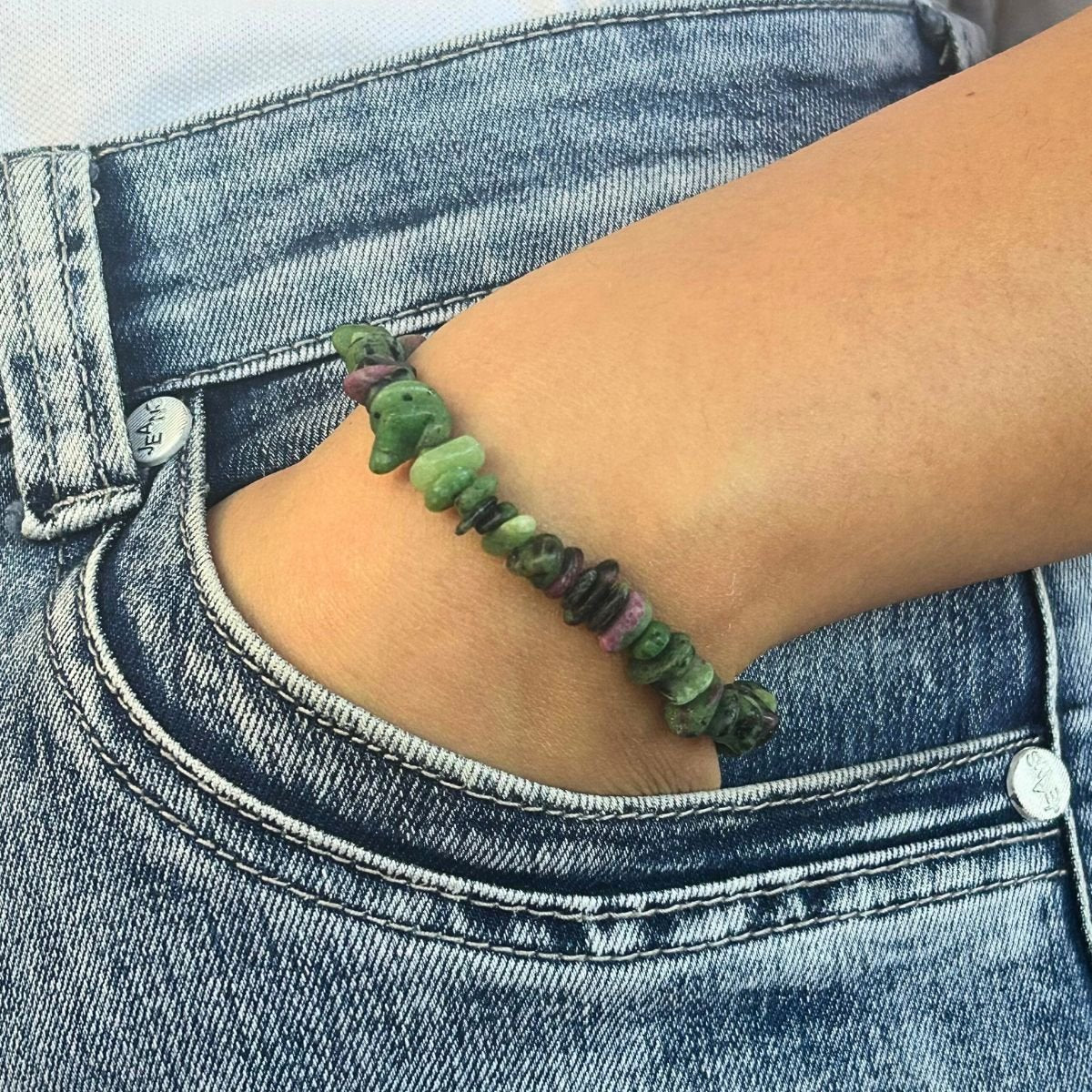 Bracelet chips - Rubis Zoisite