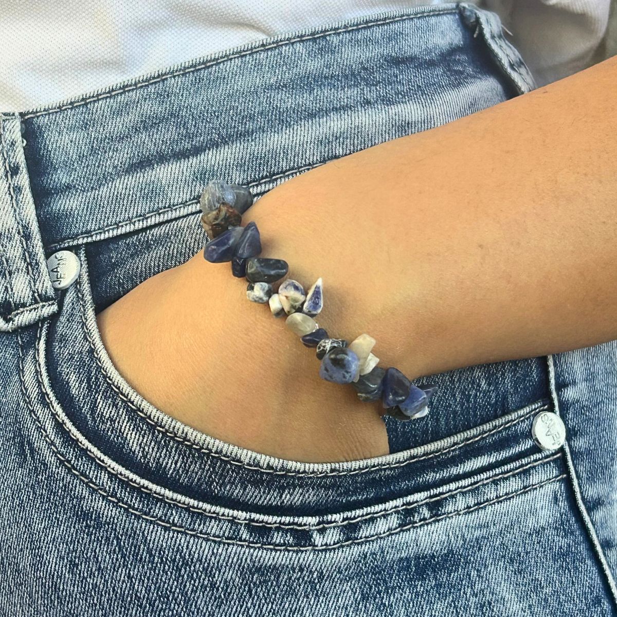 Bracelet chips - Sodalite