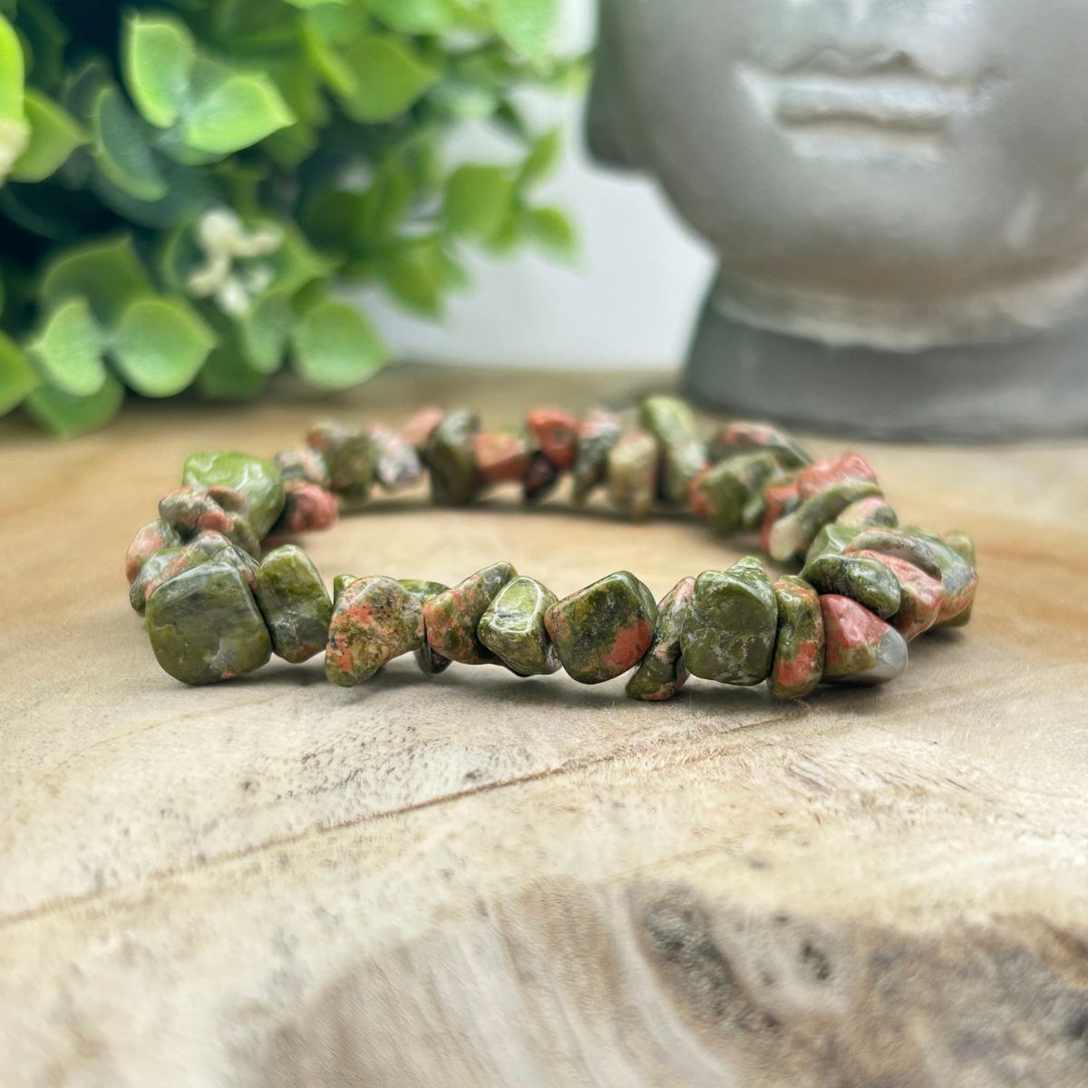 Bracelet chips - Unakite