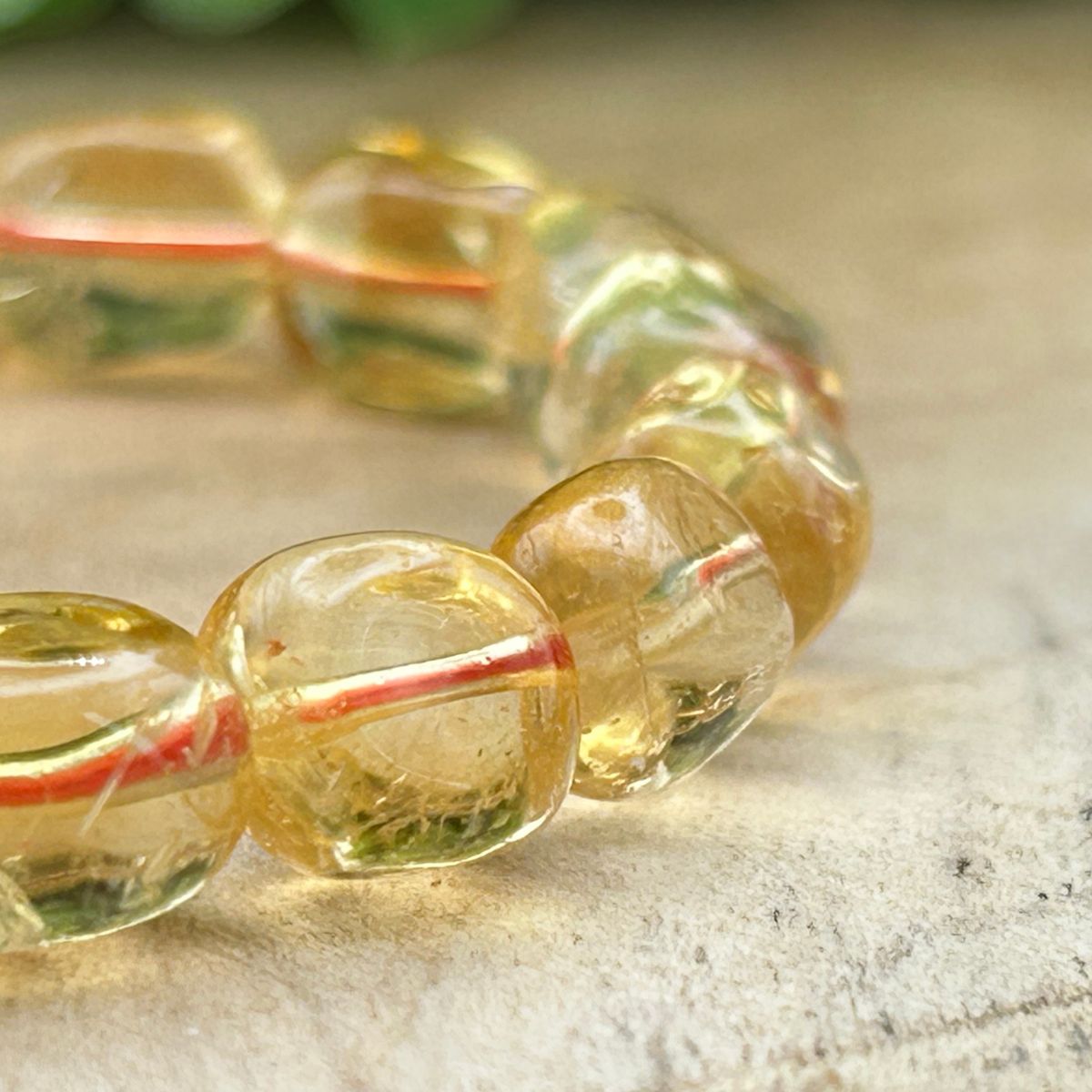 Bracelet Pierres Roulées - Citrine Naturelle AA