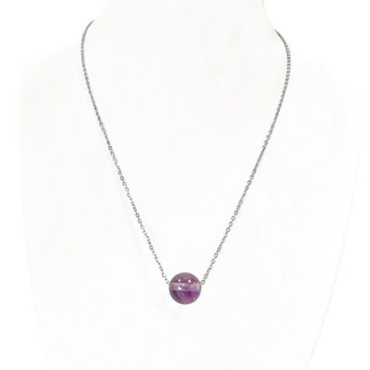 Collier Perle - Amethyste AA