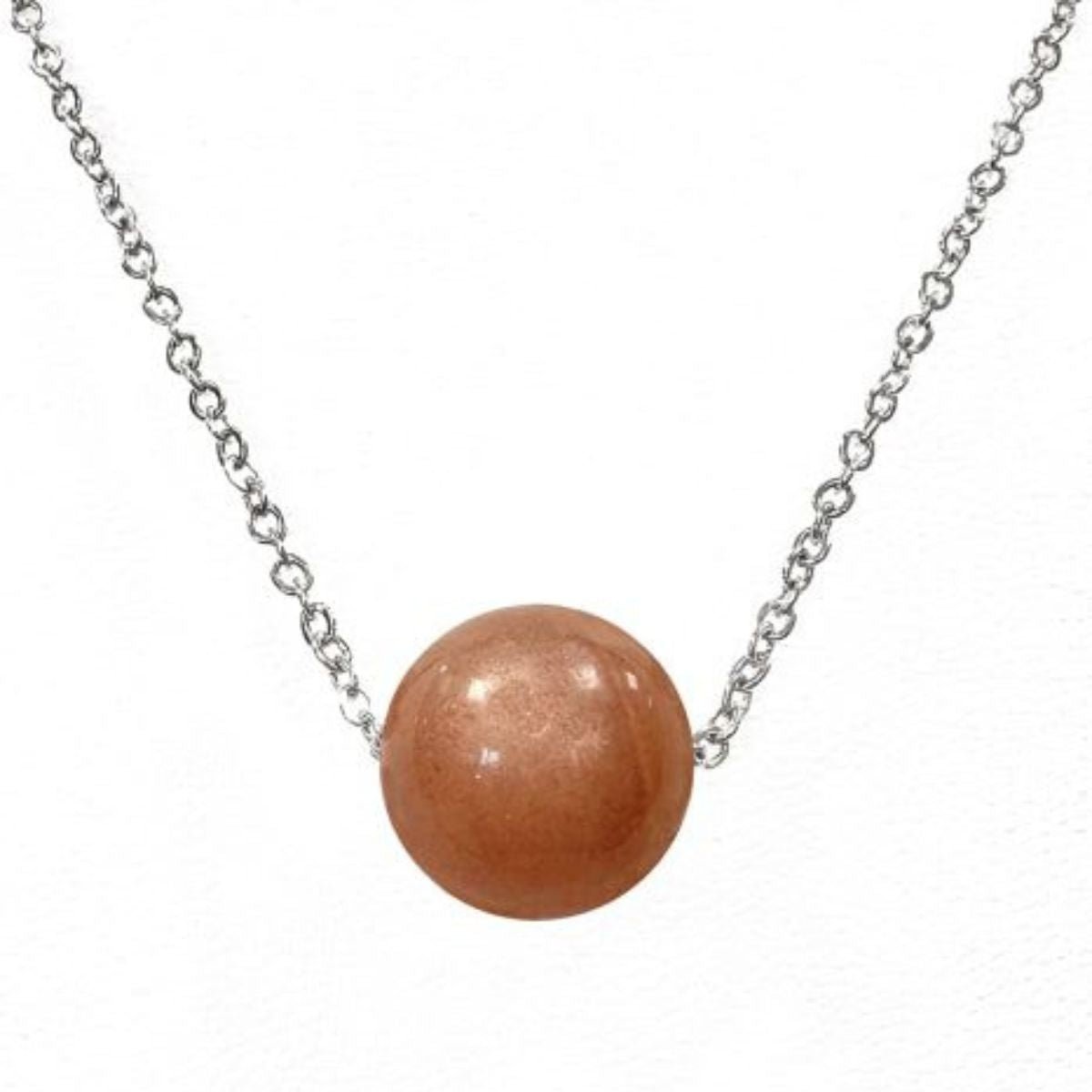 Collier Perle - Pierre de Lune Rose