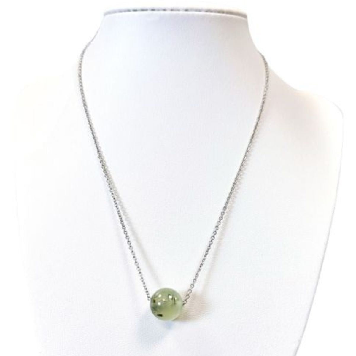 Collier Perle - Prehnite