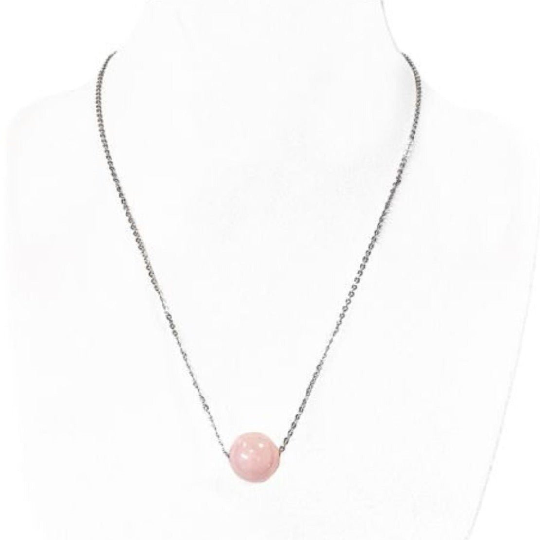 Collier Perle - Quartz Rose