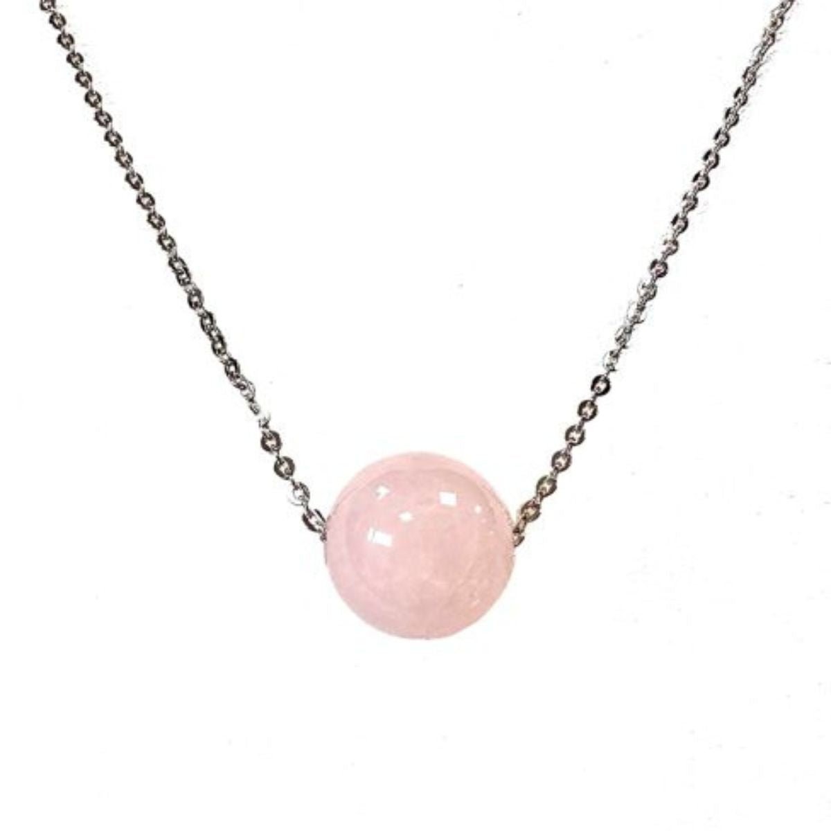 Collier Perle - Quartz Rose