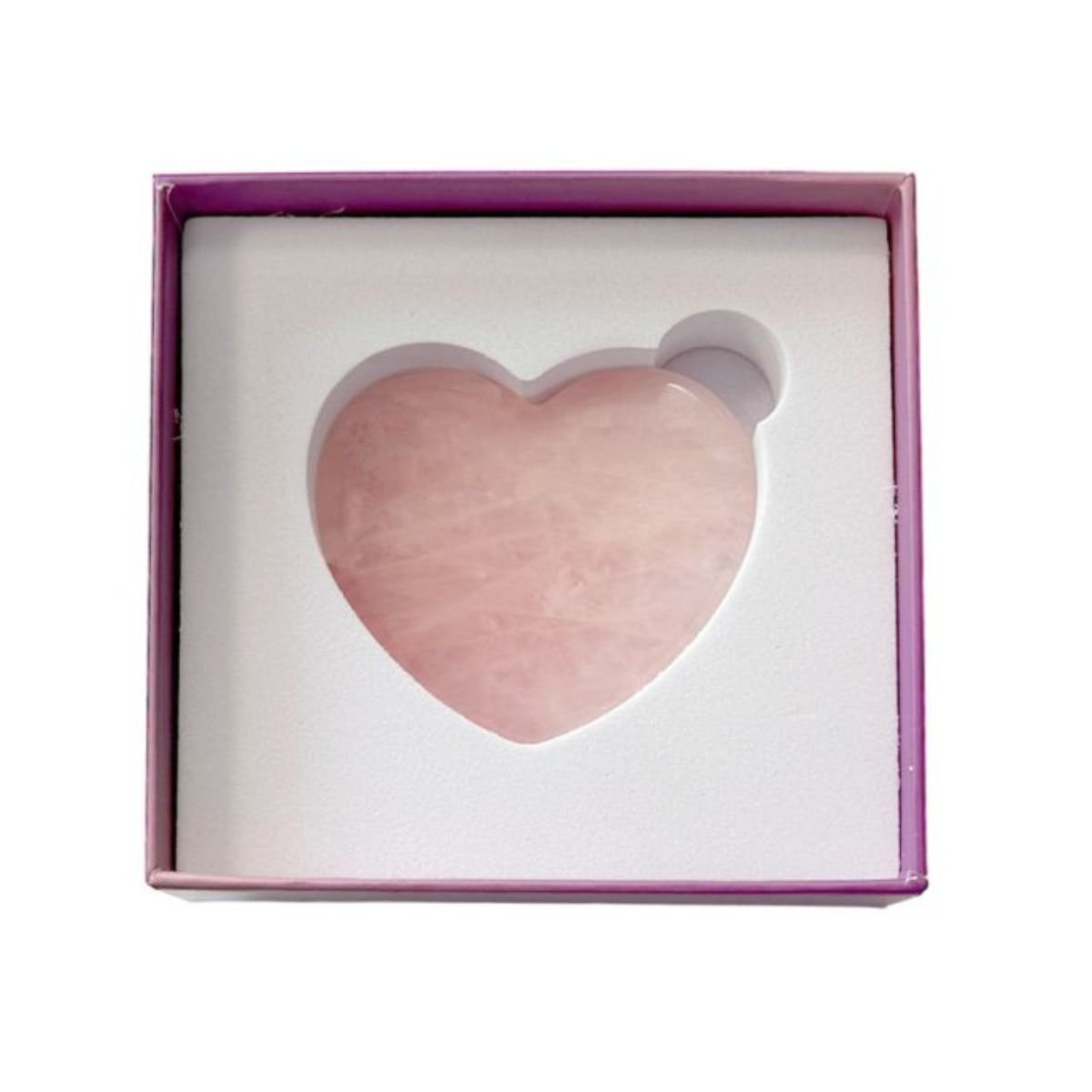 Massage Gua Sha Coeur - Quartz Rose