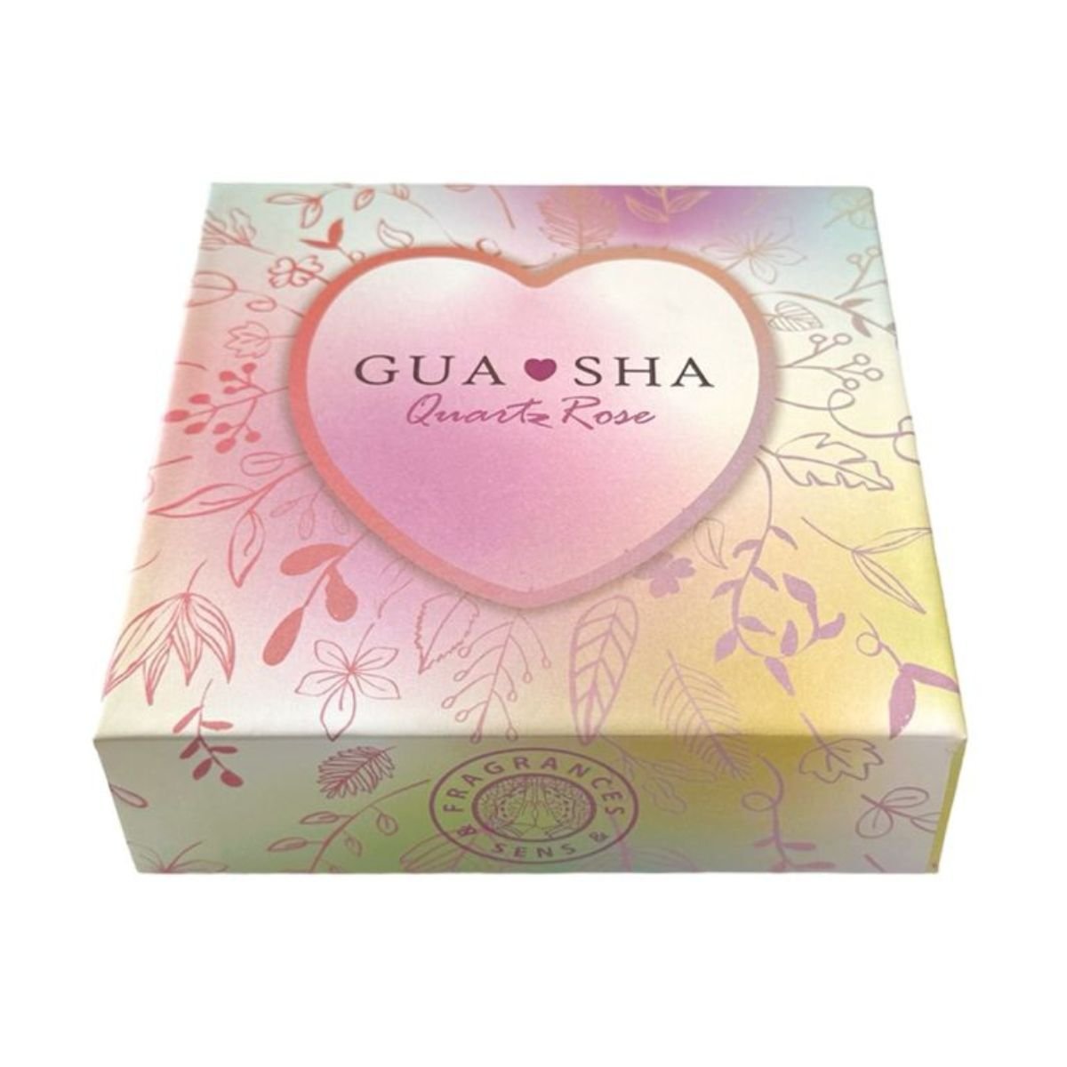 Massage Gua Sha Coeur - Quartz Rose