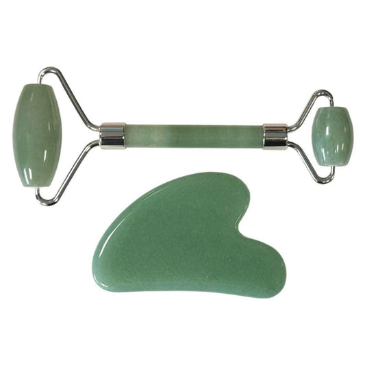 Pack Massage Gua Sha et Rouleau - Aventurine Verte